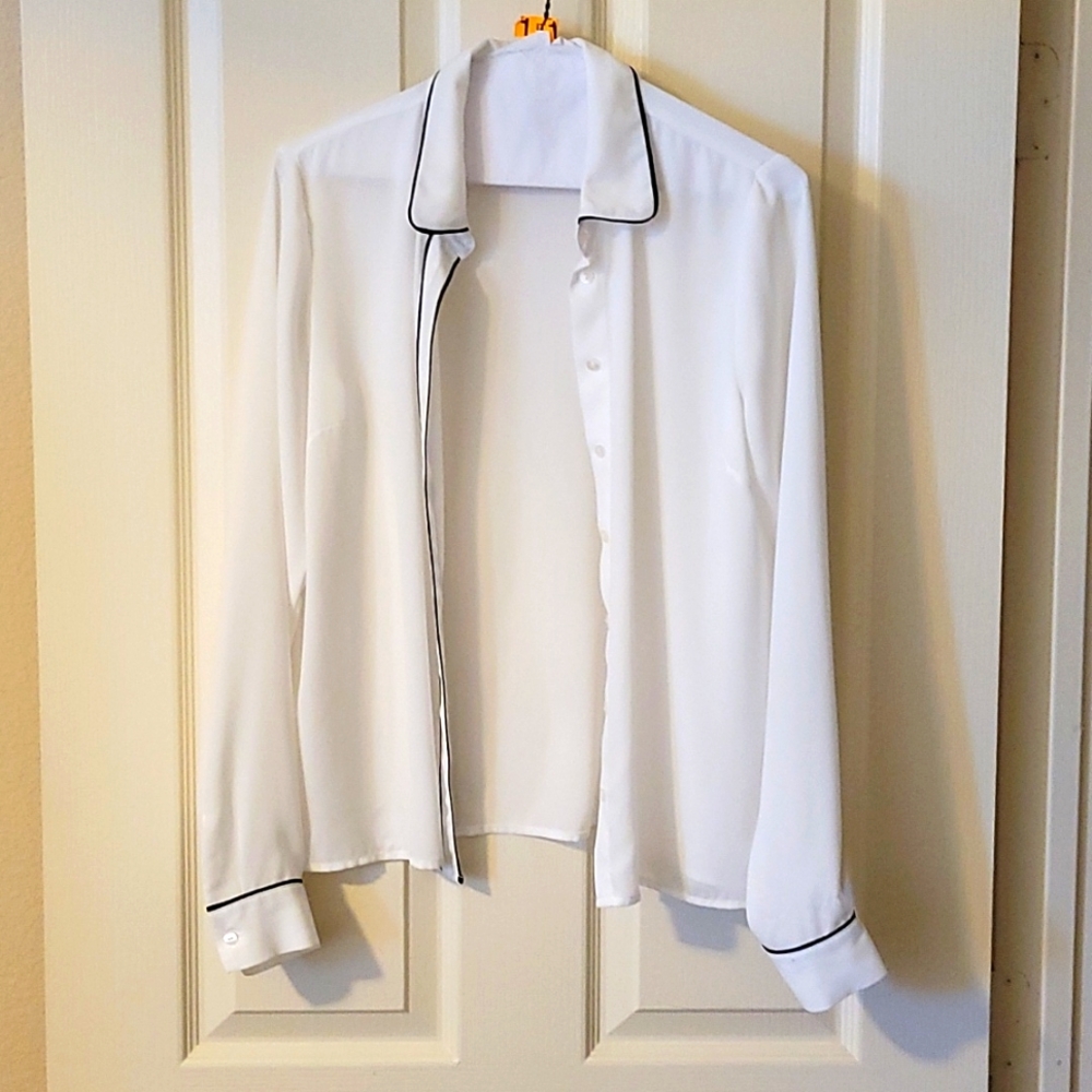 Forever 21 Cuffed Button Down